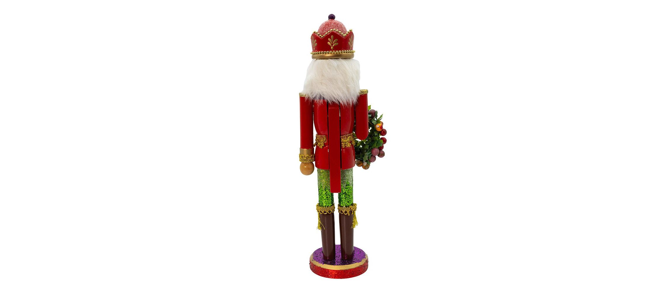 Kurt Adler 15-Inch Wooden Sugar Frost Nutcracker