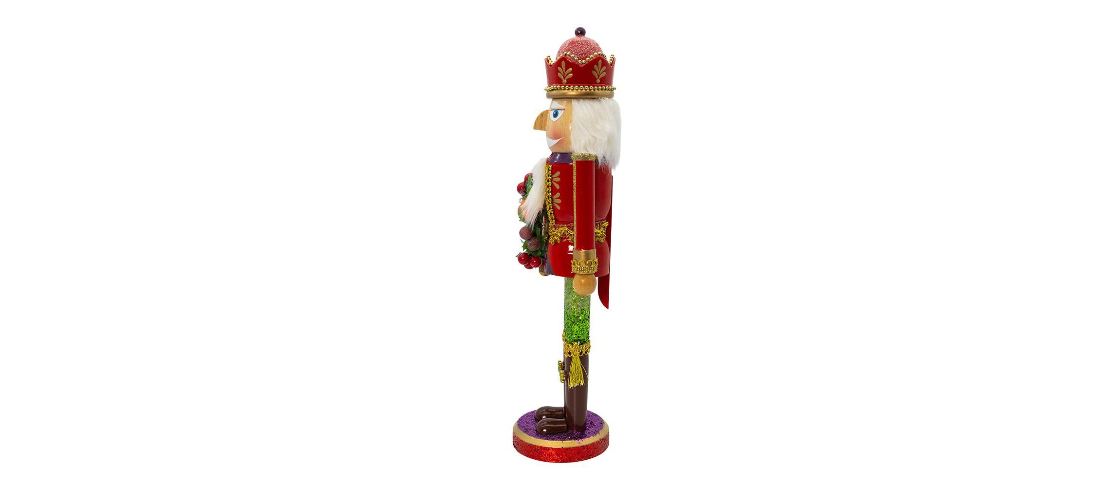 Kurt Adler 15-Inch Wooden Sugar Frost Nutcracker