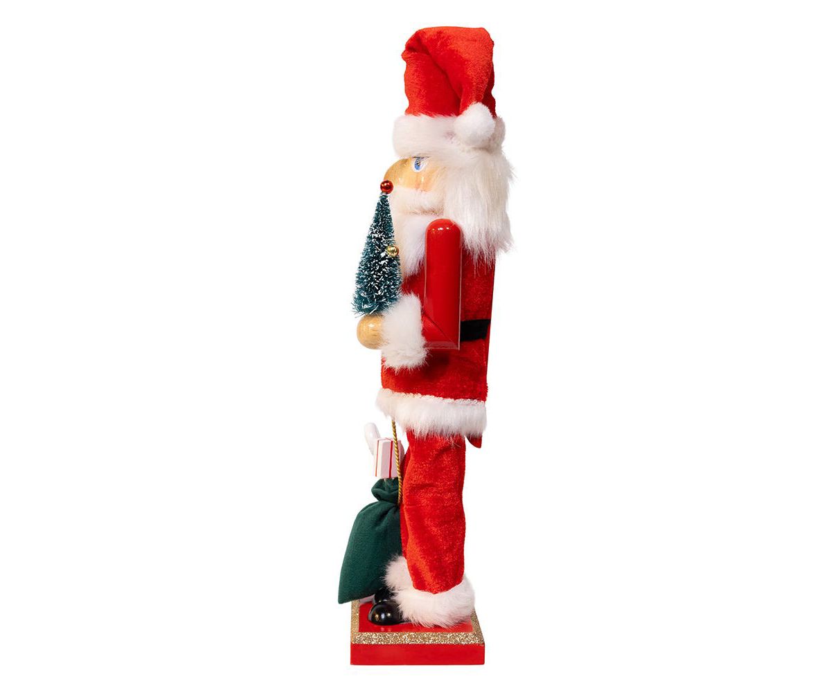 15-Inch Santa With Gifts and Tree Nutcracker
