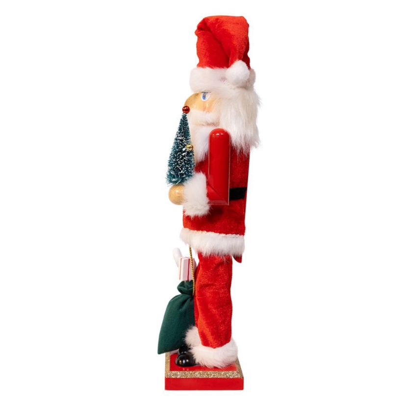 15-Inch Santa With Gifts and Tree Nutcracker