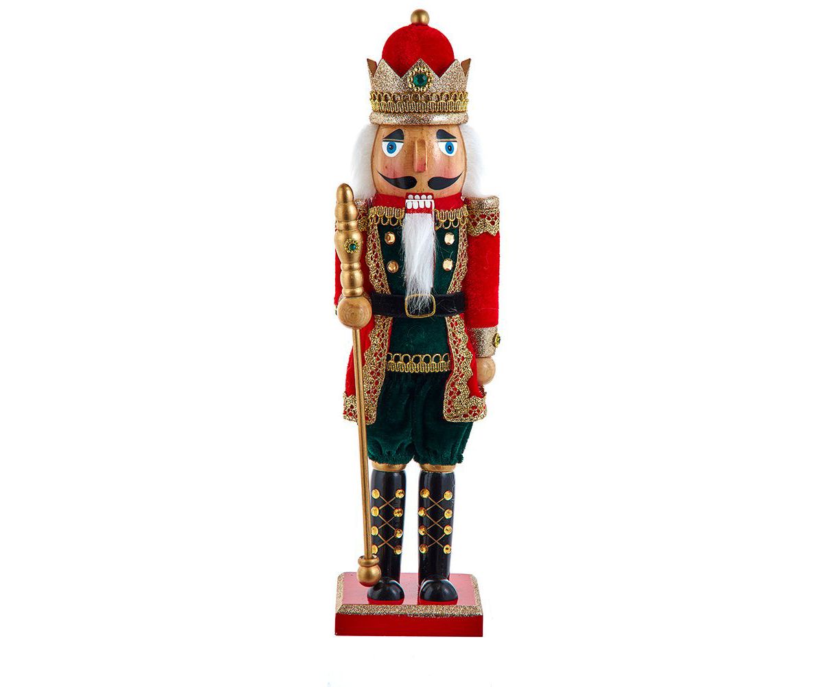 15-Inch Red and Green King Nutcracker