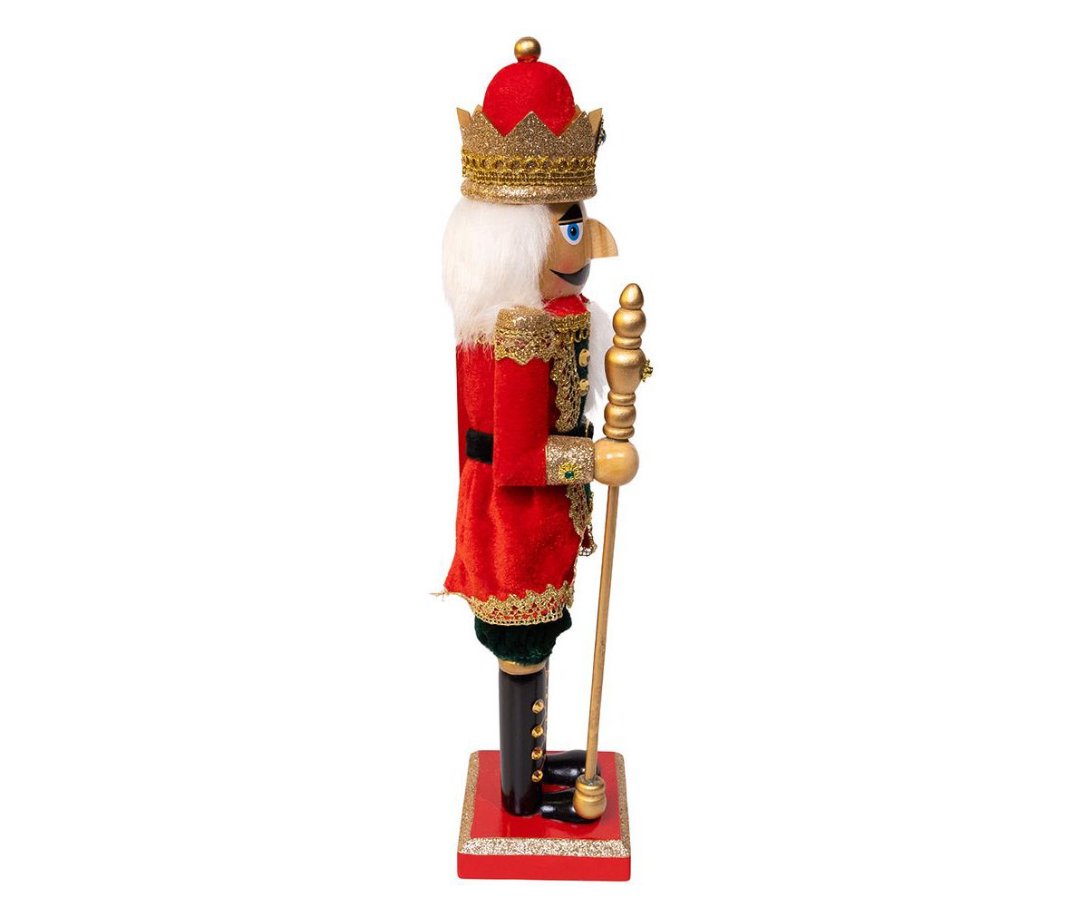15-Inch Red and Green King Nutcracker