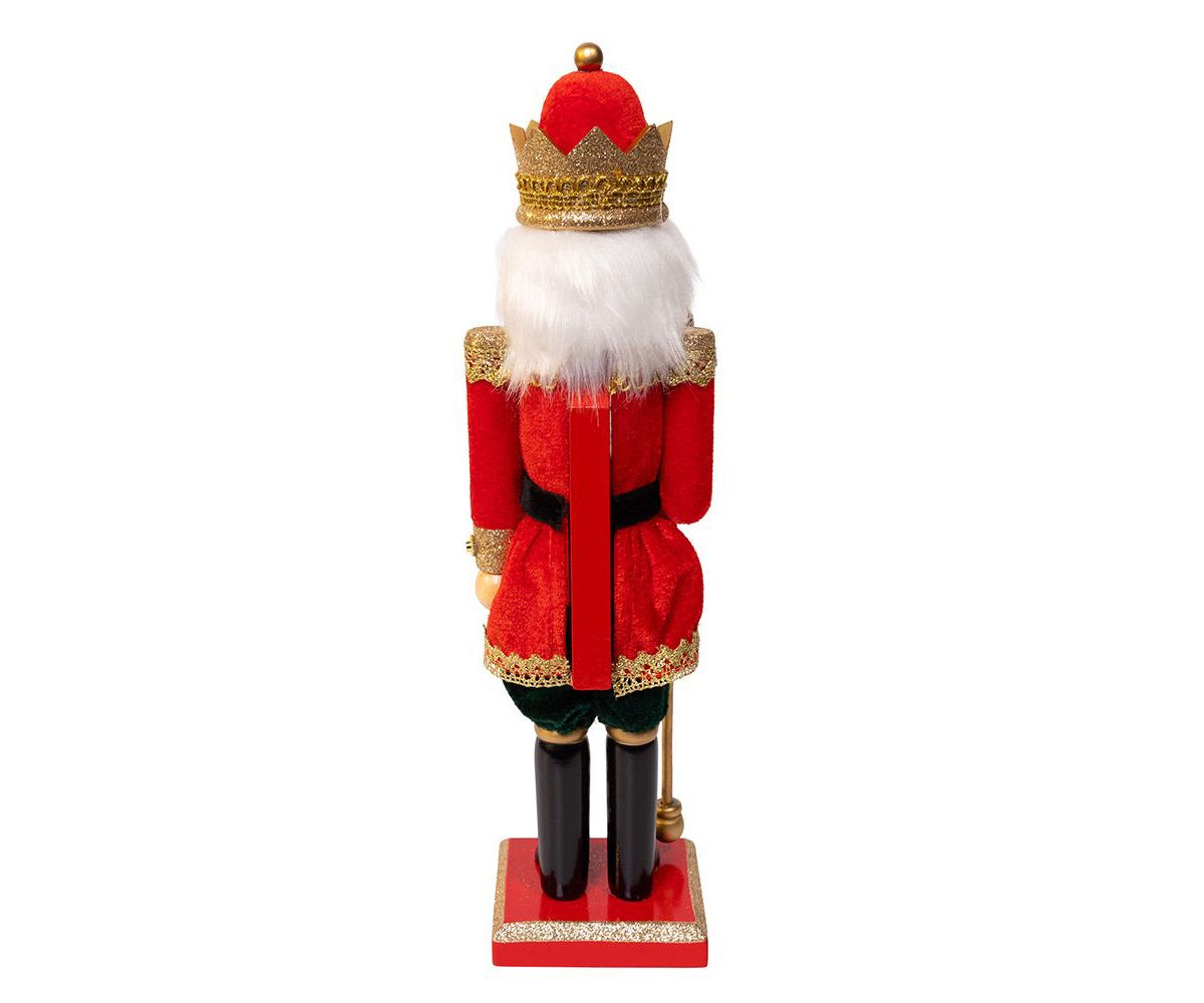 15-Inch Red and Green King Nutcracker