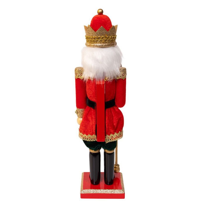 15-Inch Red and Green King Nutcracker