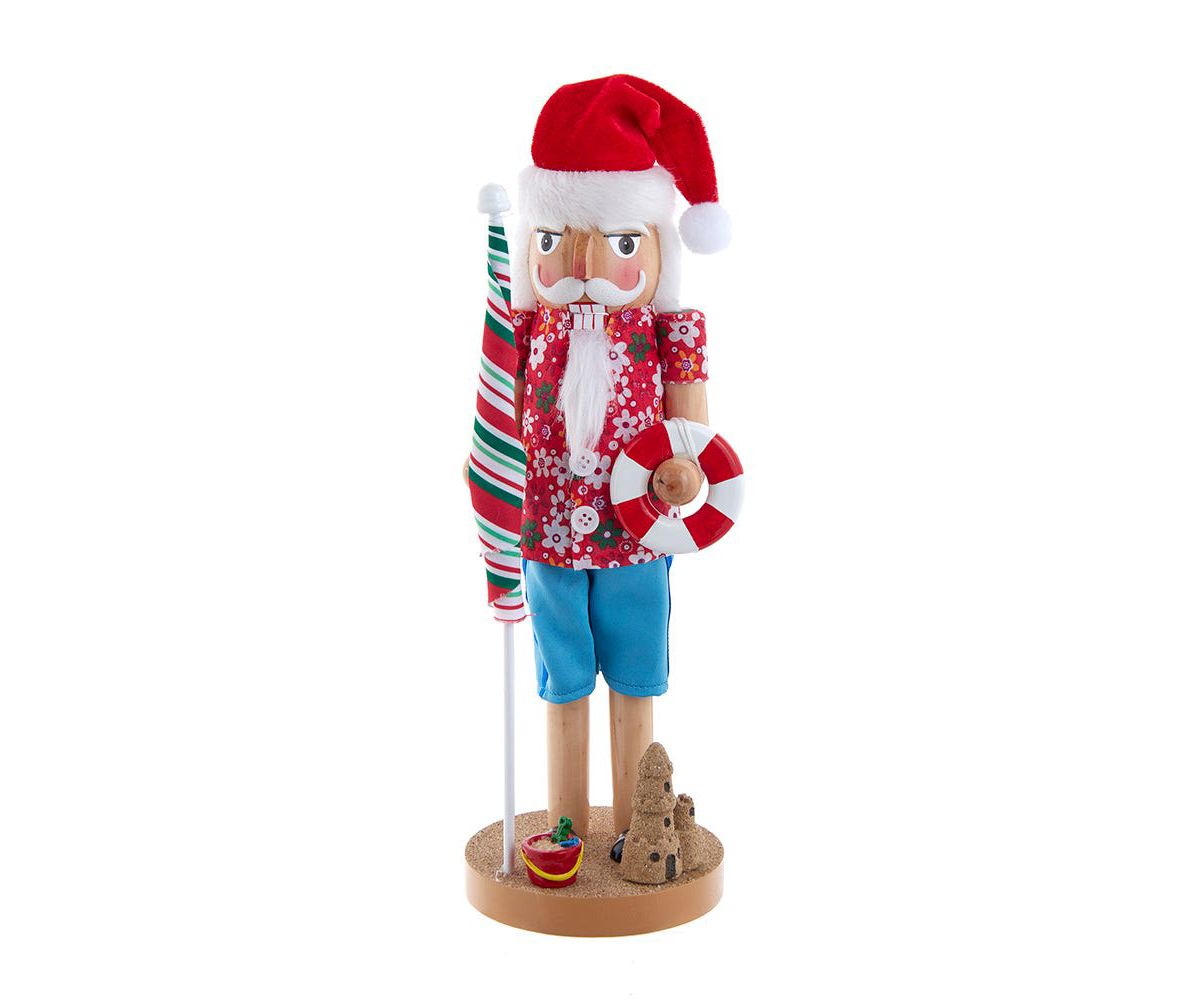 15-Inch Beach Santa Nutcracker