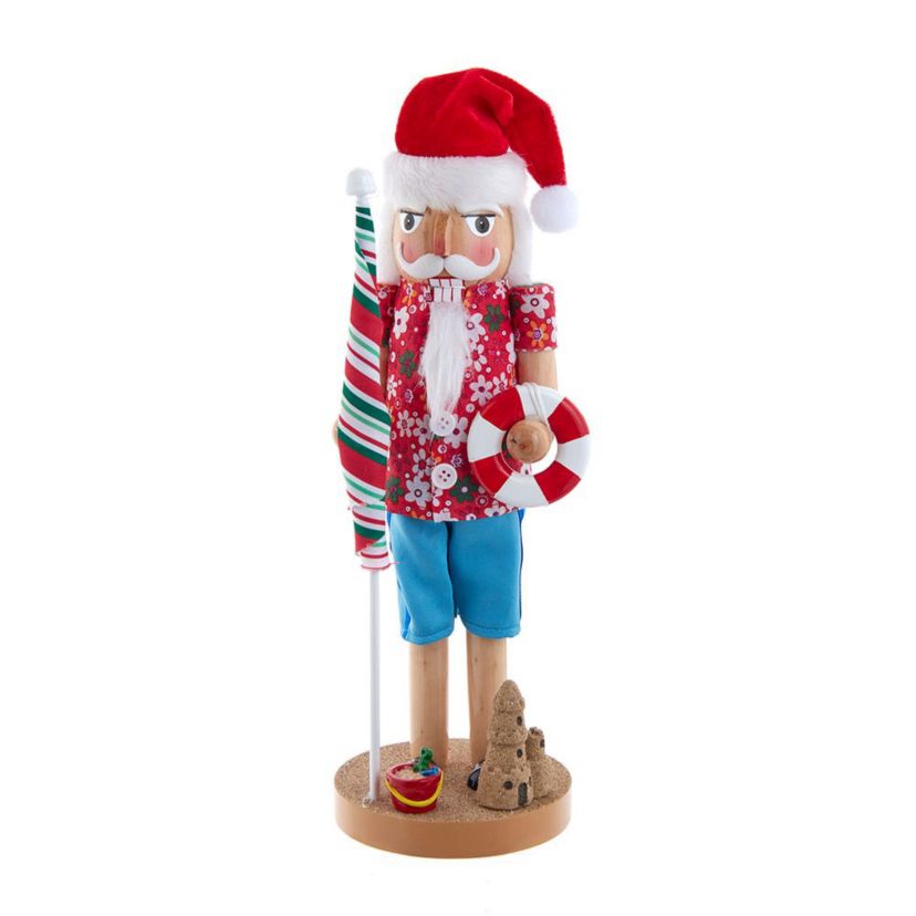 15-Inch Beach Santa Nutcracker