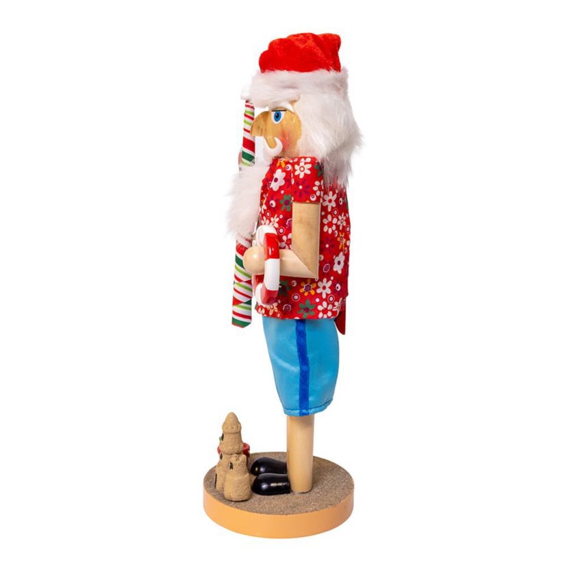 15-Inch Beach Santa Nutcracker