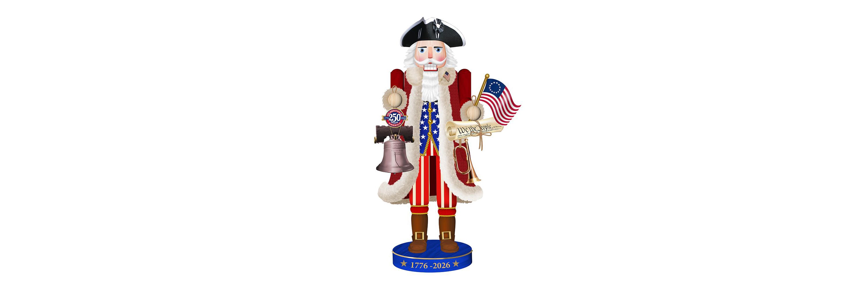 14-Inch 250th Anniversary of America Nutcracker