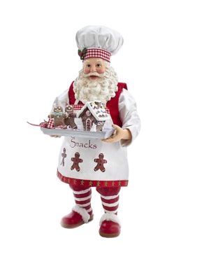 11 Inch Fabriché™ Gingerbread Chef Santa