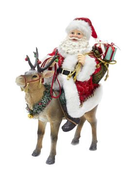 11.5 Inch Fabriché™ Santa on Reindeer