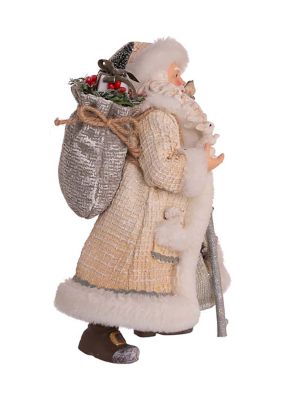 10.5-Inch Fabriché Snowy Woods Santa