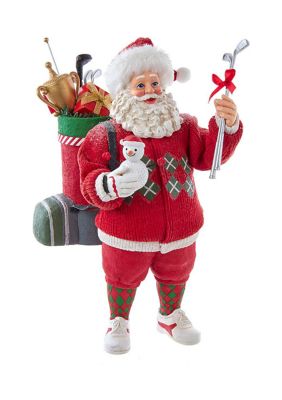 Golf Santa Tablepiece