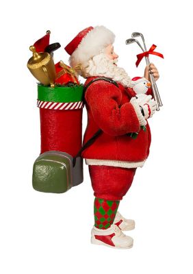 Golf Santa Tablepiece