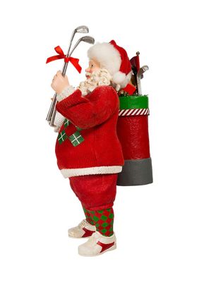 Golf Santa Tablepiece