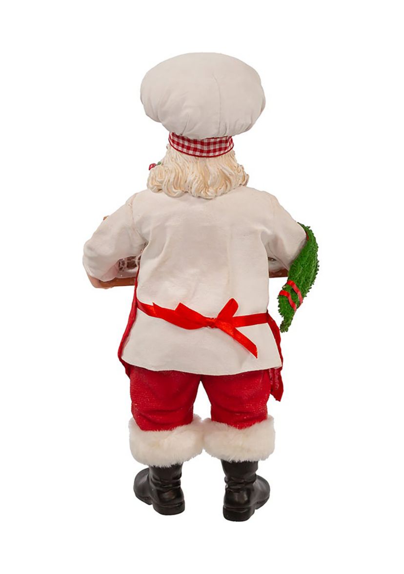 11-Inch Fabriché Santa with Gingerbread Train