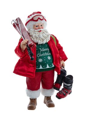 10.5-Inch Fabriché Santa with Skis