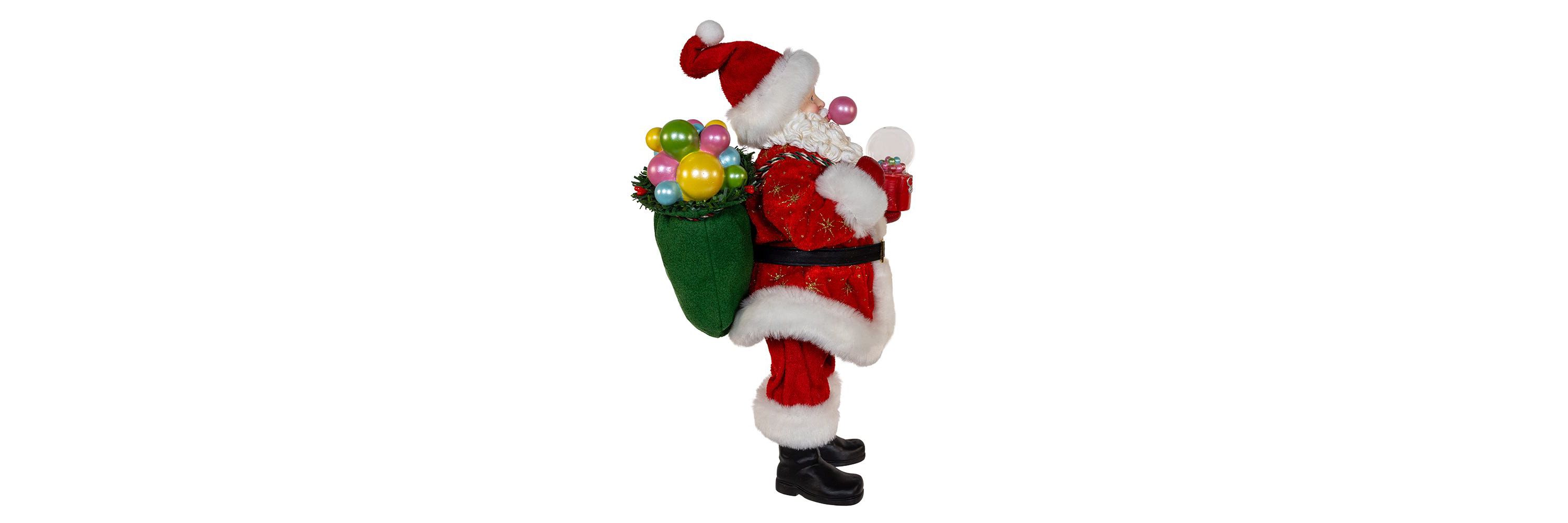 Kurt Adler 10.5-Inch Fabriché Bubblegum Santa