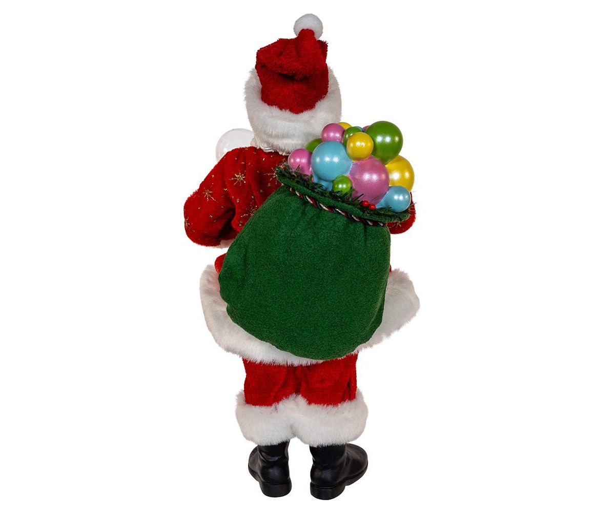 Kurt Adler 10.5-Inch Fabriché Bubblegum Santa