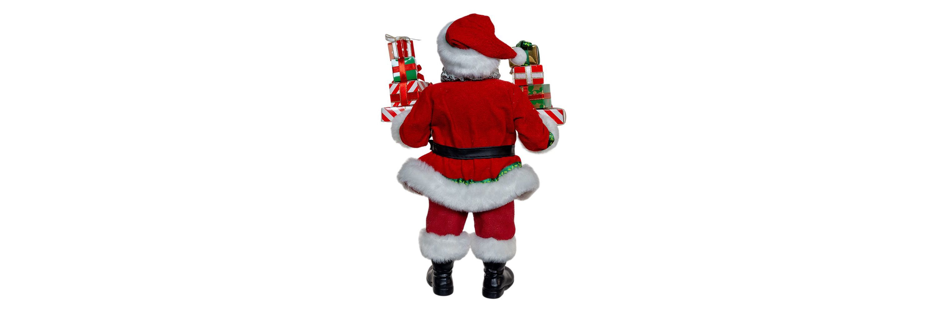 Kurt Adler 10.5-Inch Fabriché African American Santa with Gifts