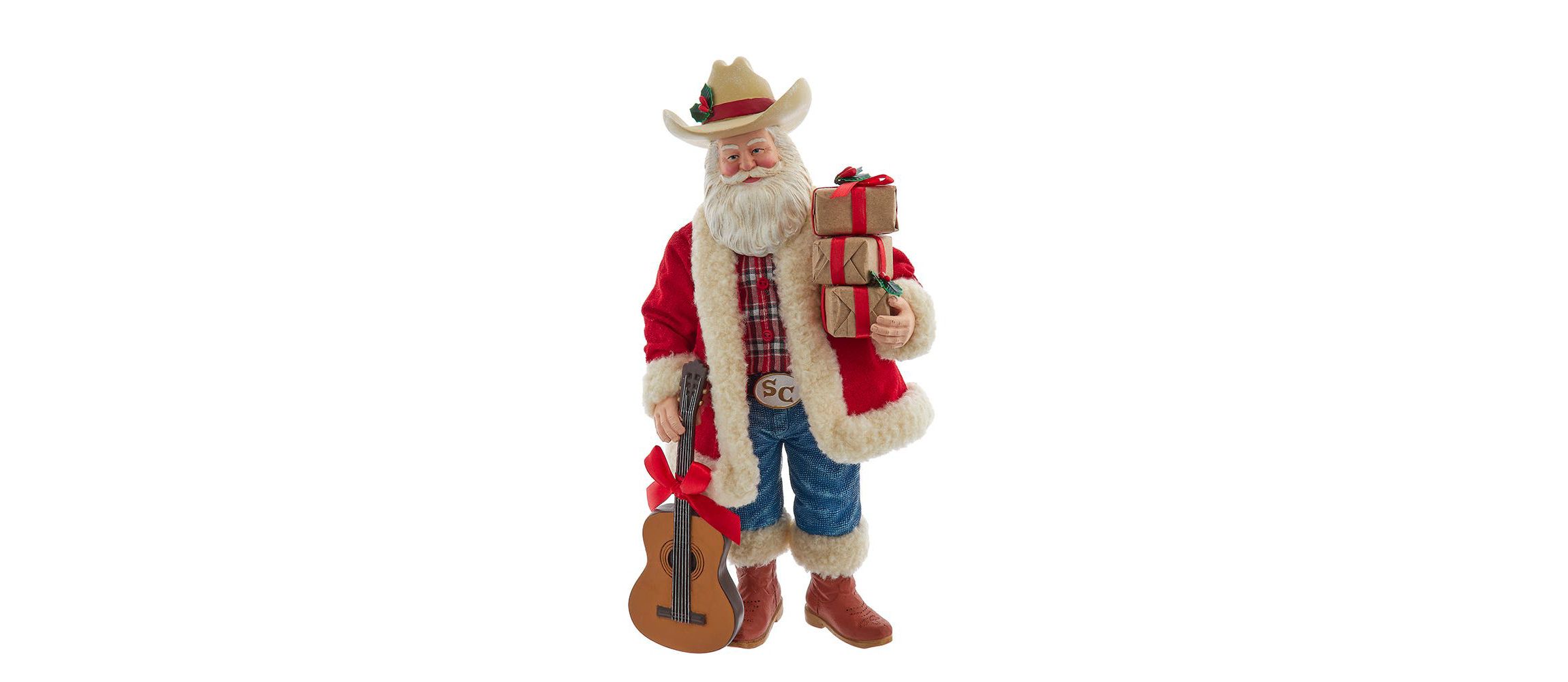 11-Inch Fabriché Western Santa with Guitar