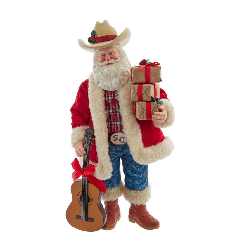 11-Inch Fabriché Western Santa with Guitar