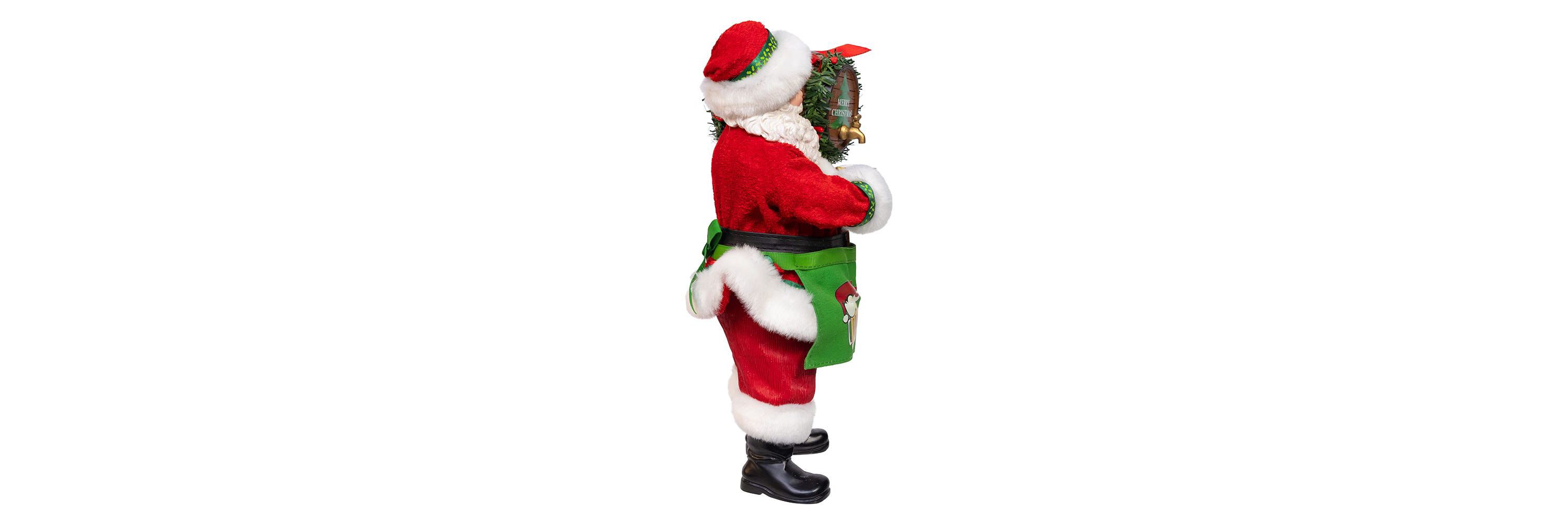 10.5-Inch Fabriché Beer Santa with Barrel