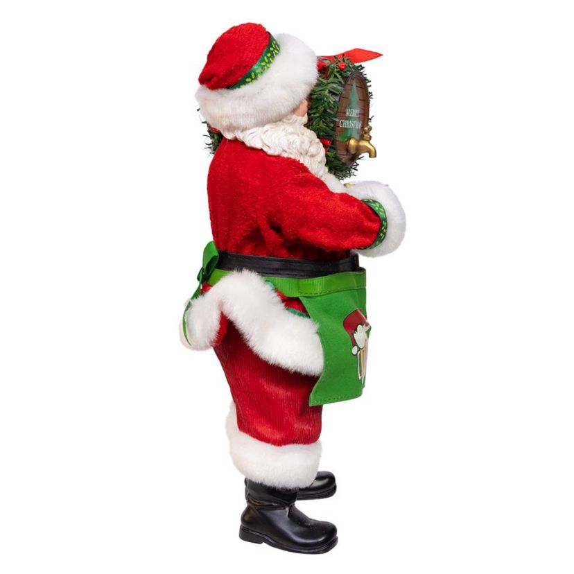 10.5-Inch Fabriché Beer Santa with Barrel