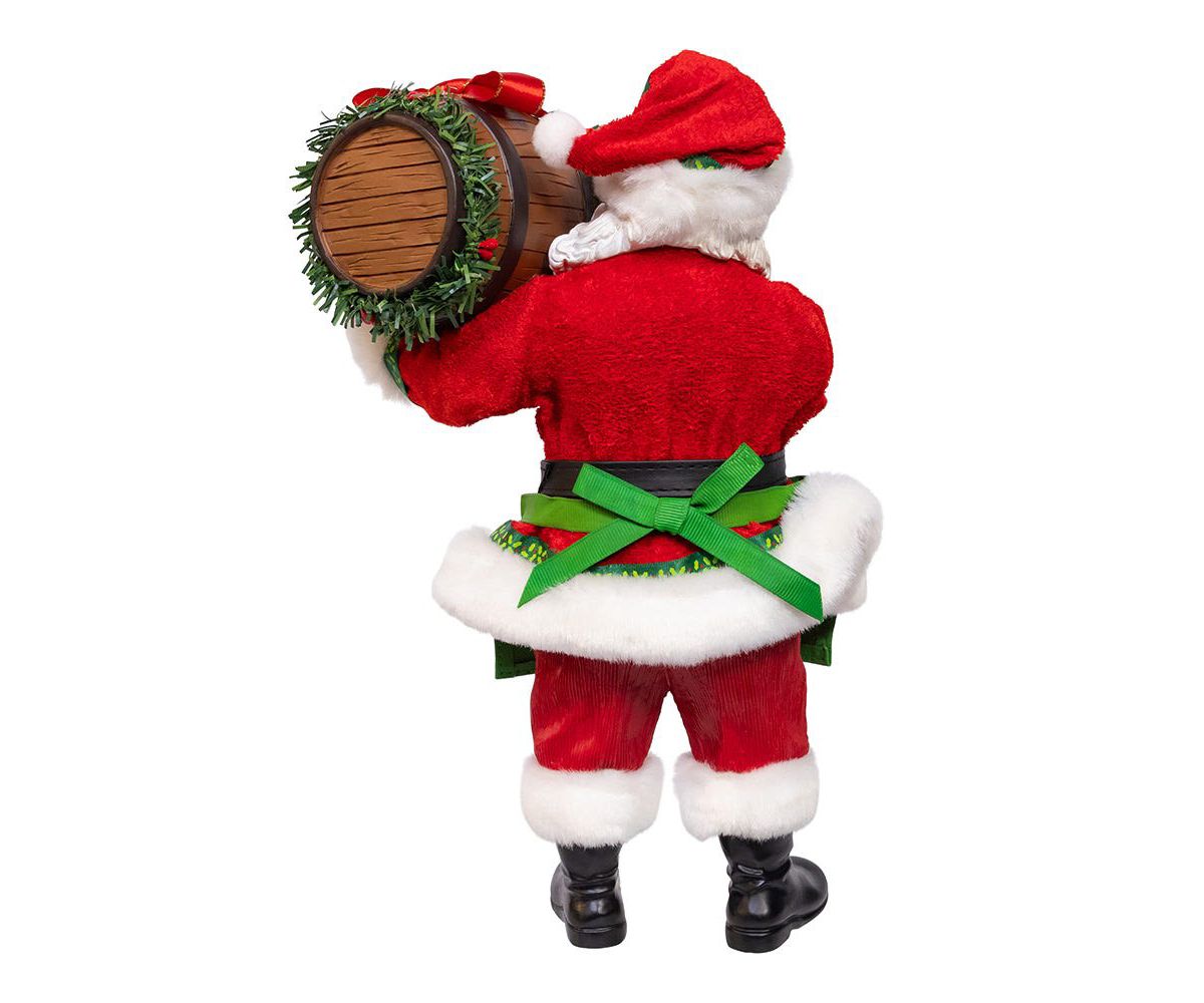 10.5-Inch Fabriché Beer Santa with Barrel