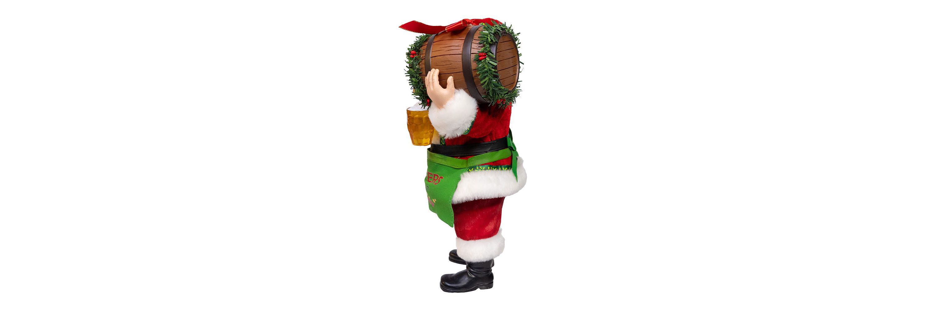 10.5-Inch Fabriché Beer Santa with Barrel