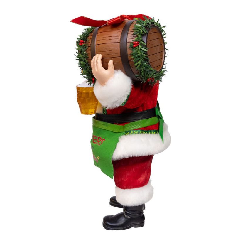 10.5-Inch Fabriché Beer Santa with Barrel