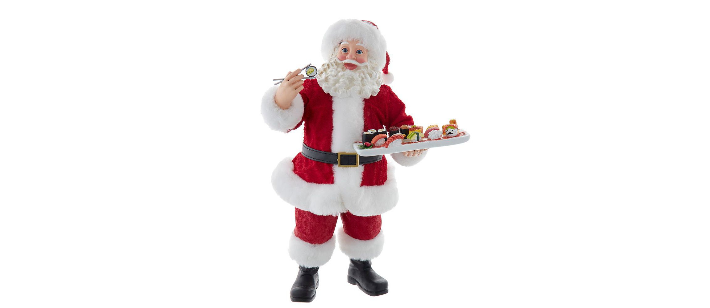10.5-Inch Fabriché Santa with Sushi Platter