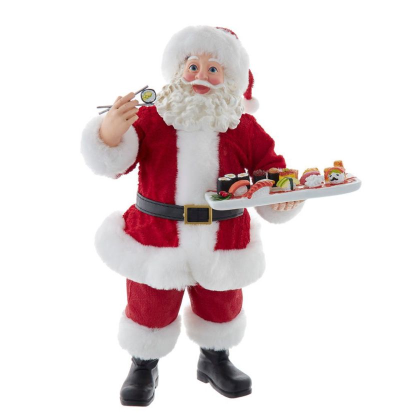10.5-Inch Fabriché Santa with Sushi Platter