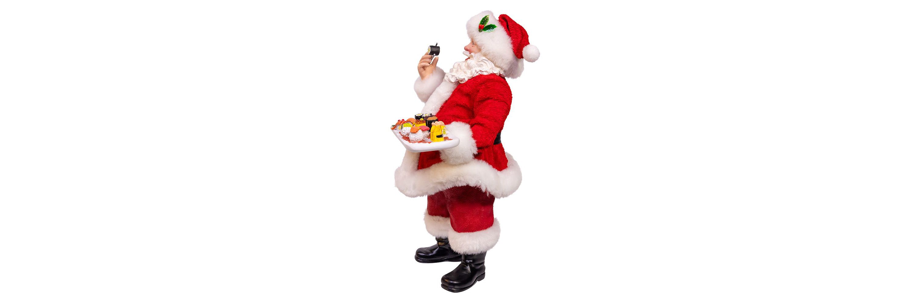 10.5-Inch Fabriché Santa with Sushi Platter