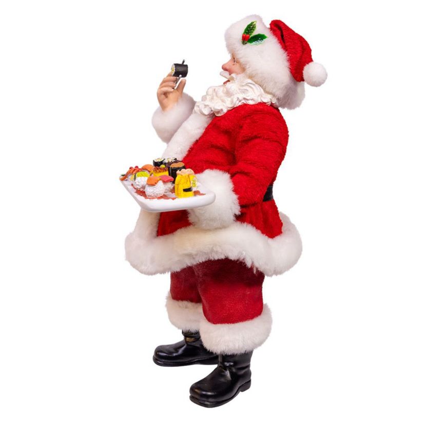10.5-Inch Fabriché Santa with Sushi Platter