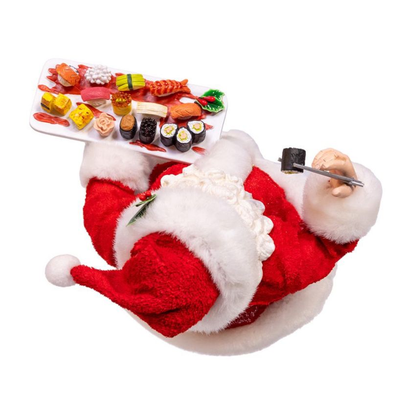 10.5-Inch Fabriché Santa with Sushi Platter