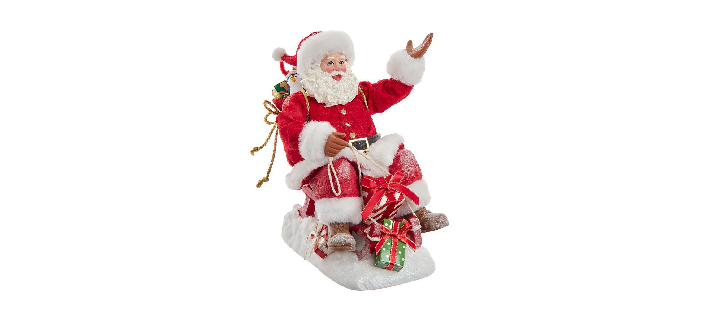 8.5-Inch Fabriché Santa on Sled