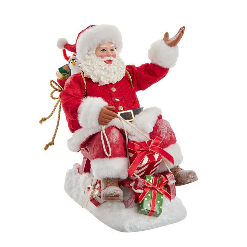 8.5-Inch Fabriché Santa on Sled