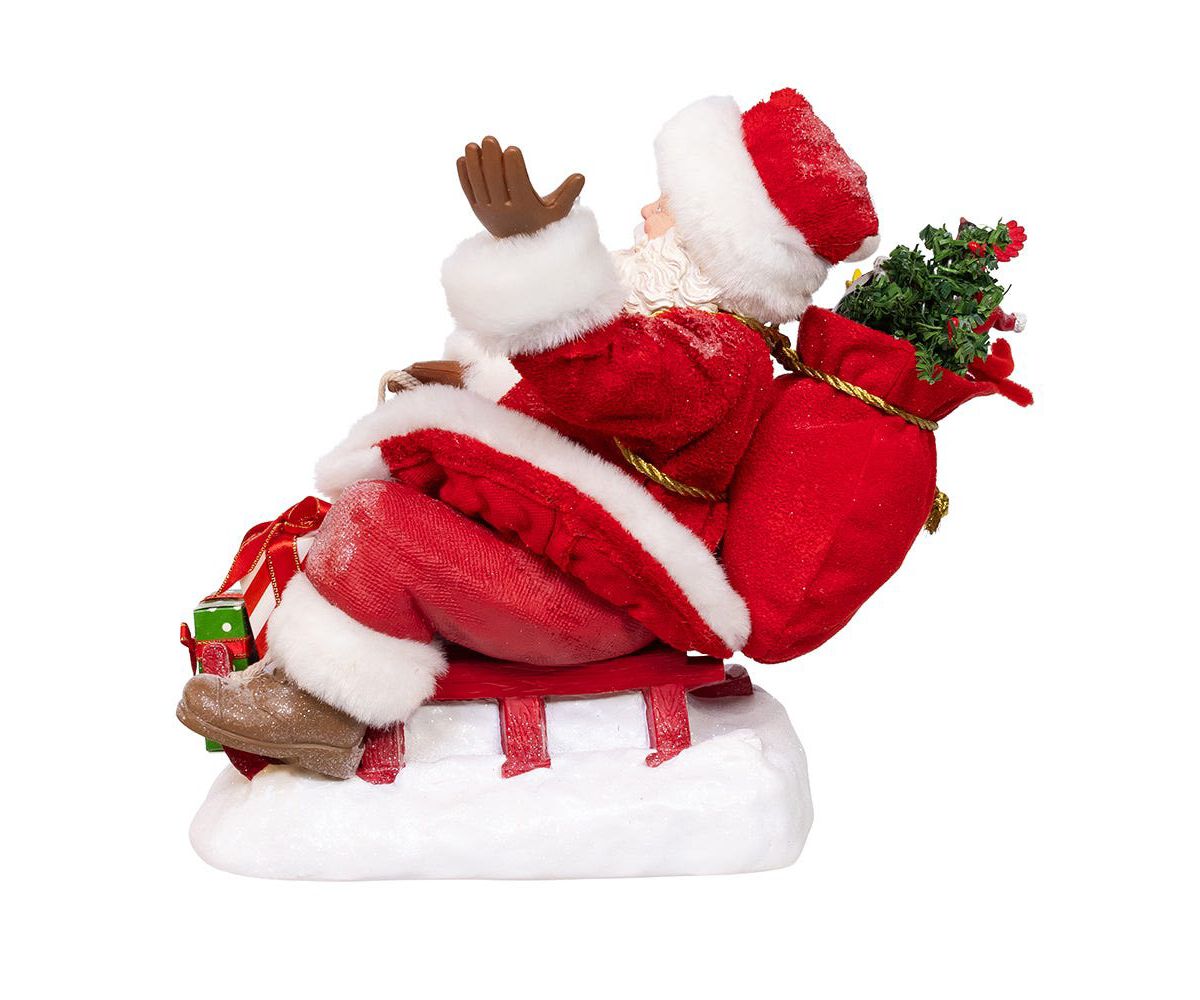8.5-Inch Fabriché Santa on Sled