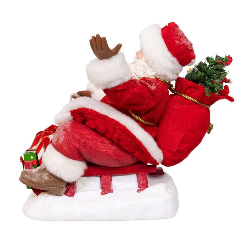 8.5-Inch Fabriché Santa on Sled