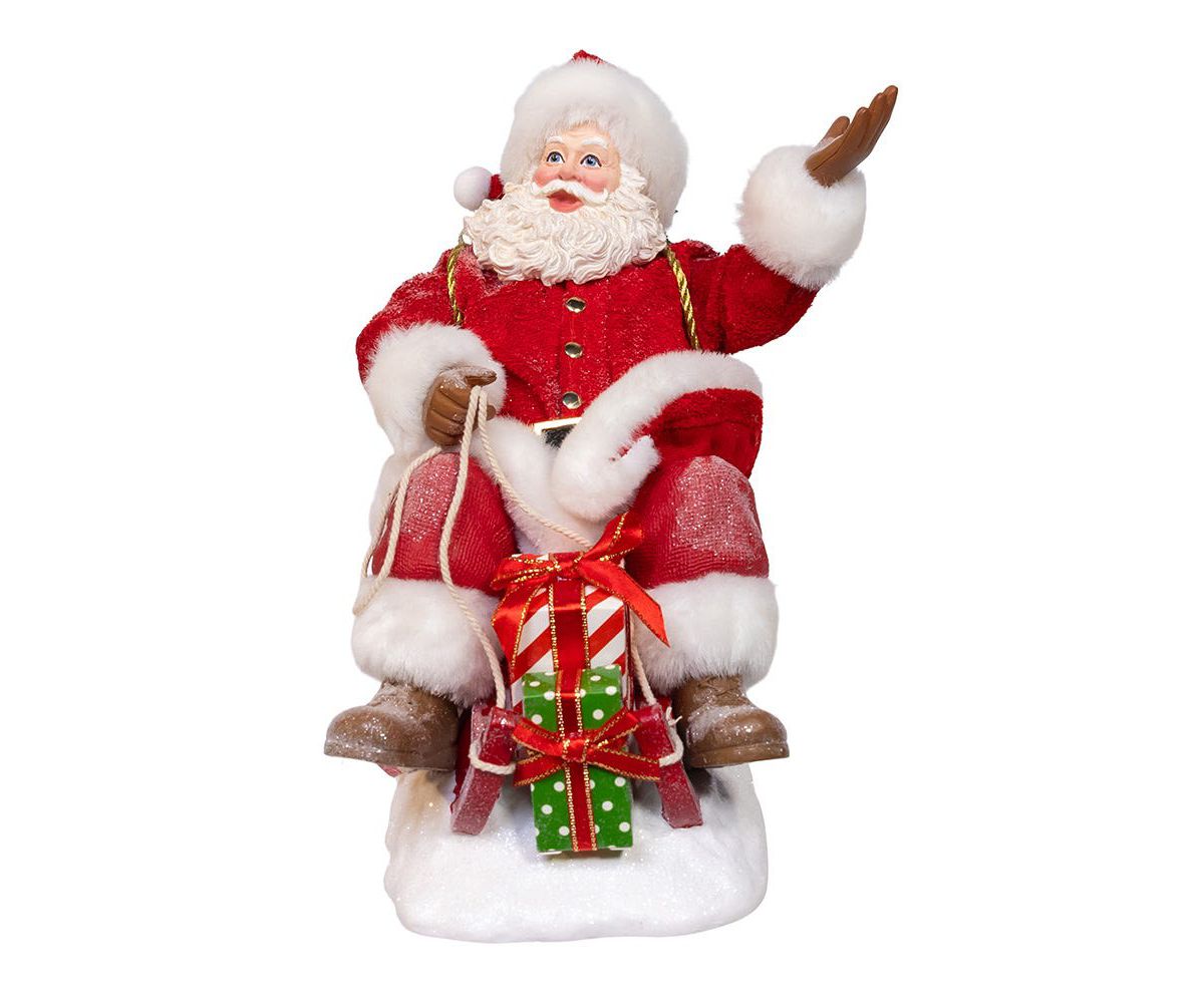 8.5-Inch Fabriché Santa on Sled
