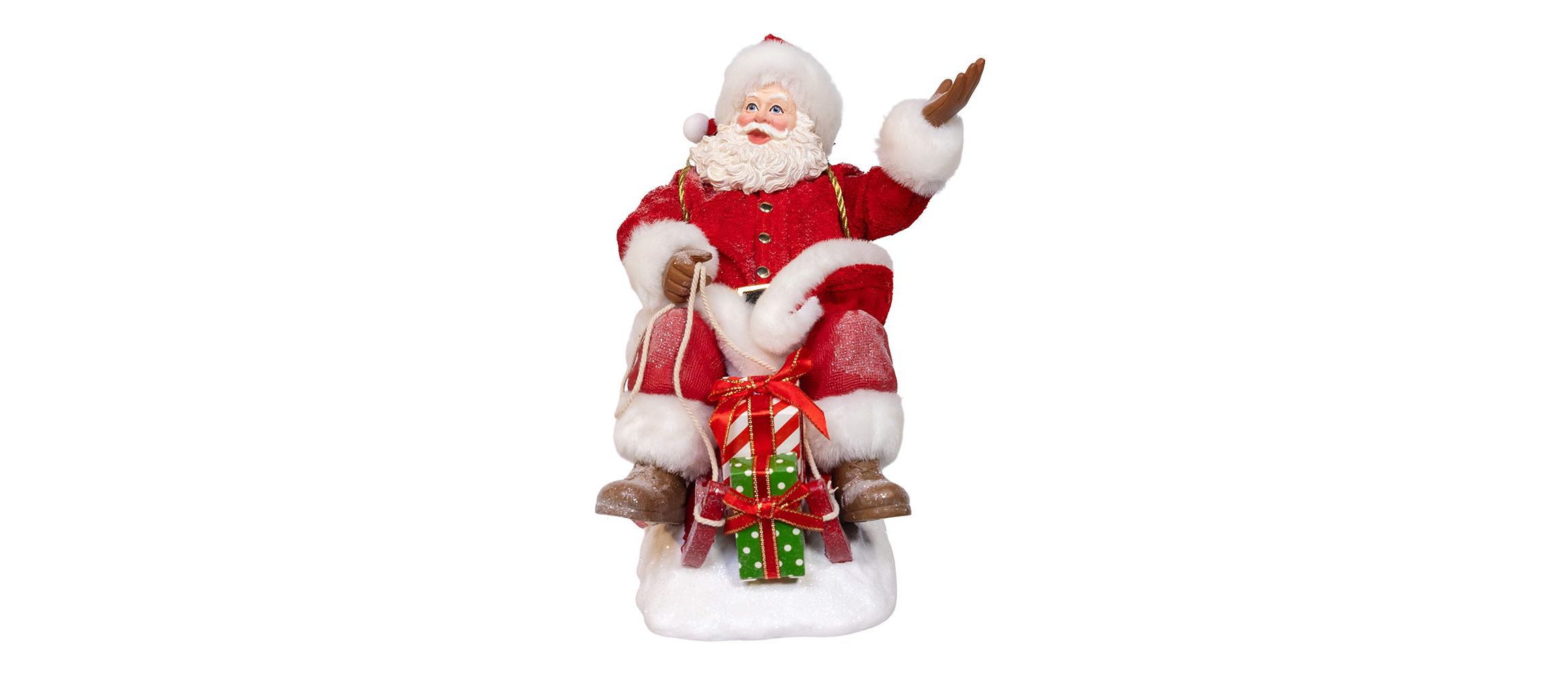 8.5-Inch Fabriché Santa on Sled
