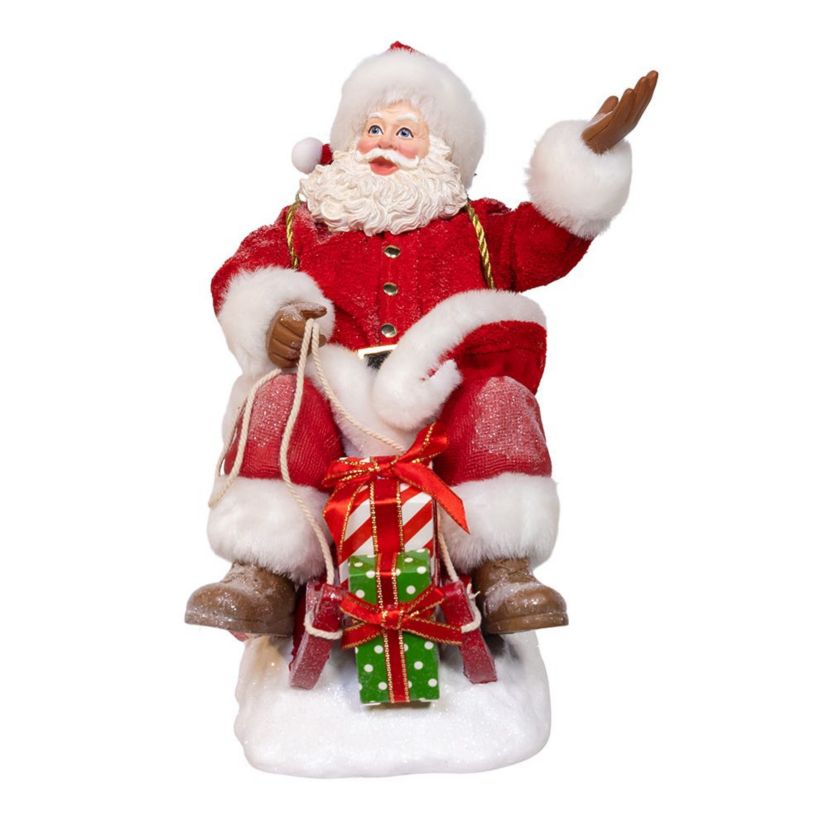 8.5-Inch Fabriché Santa on Sled