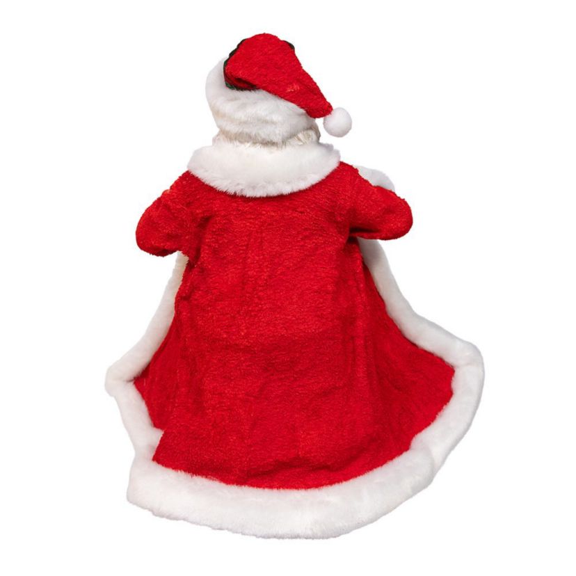 10.5-Inch Fabriché Santa with Gifts in Pocket.