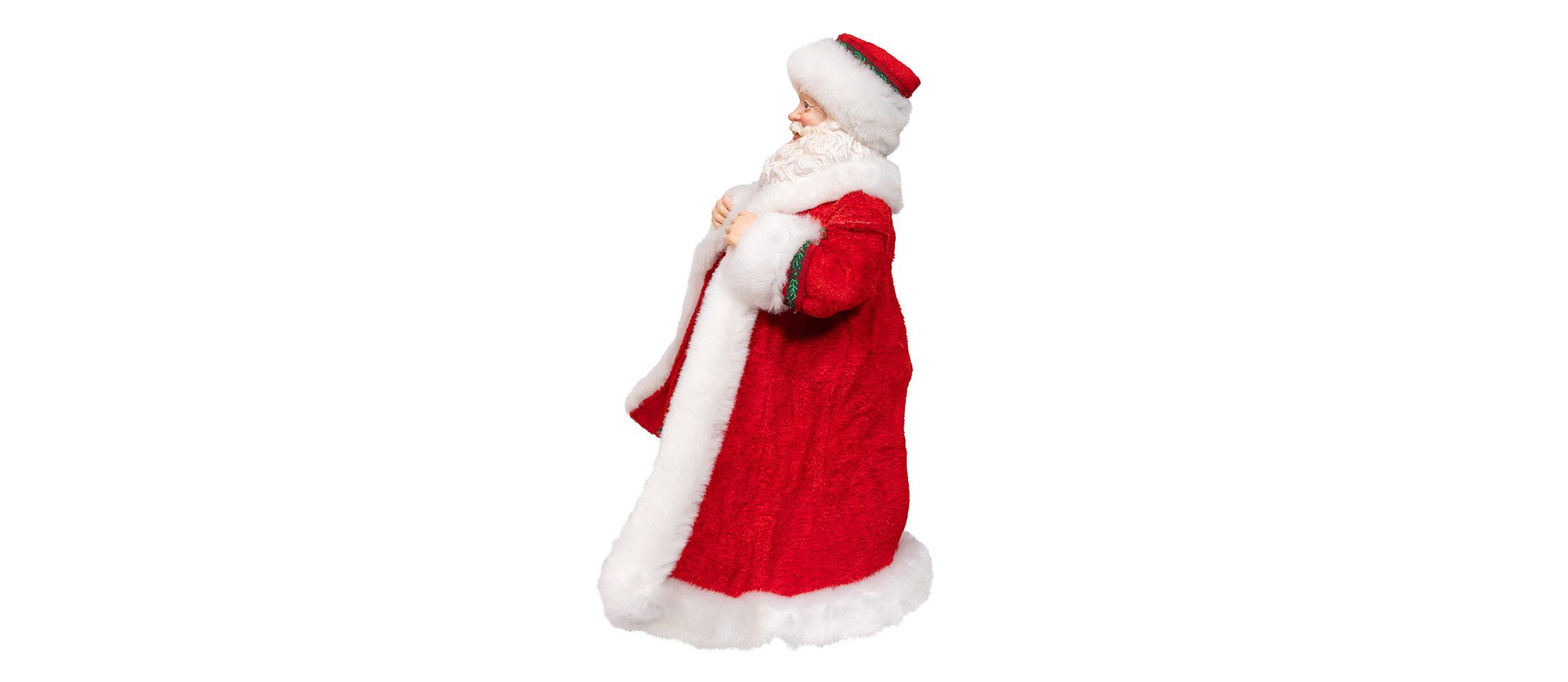 10.5-Inch Fabriché Santa with Gifts in Pocket.