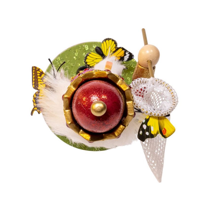12-Inch Wind-Up Musical Butterfly Catcher Nutcracker