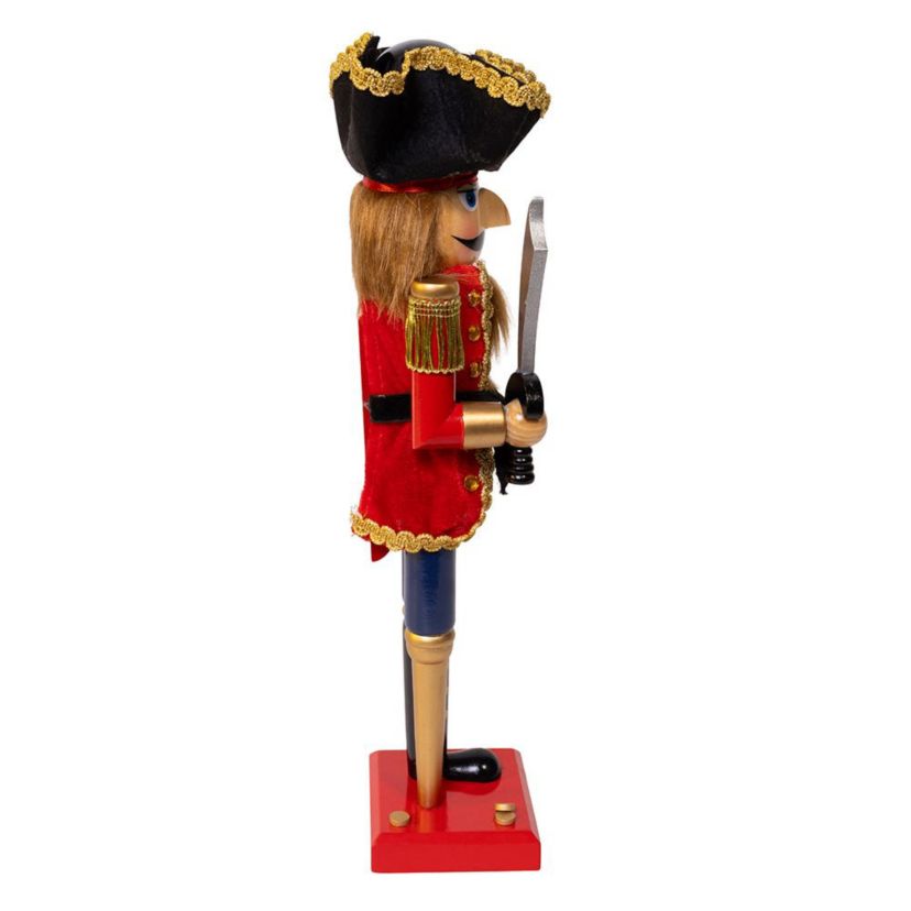 15-Inch Pirate Nutcracker with peg leg