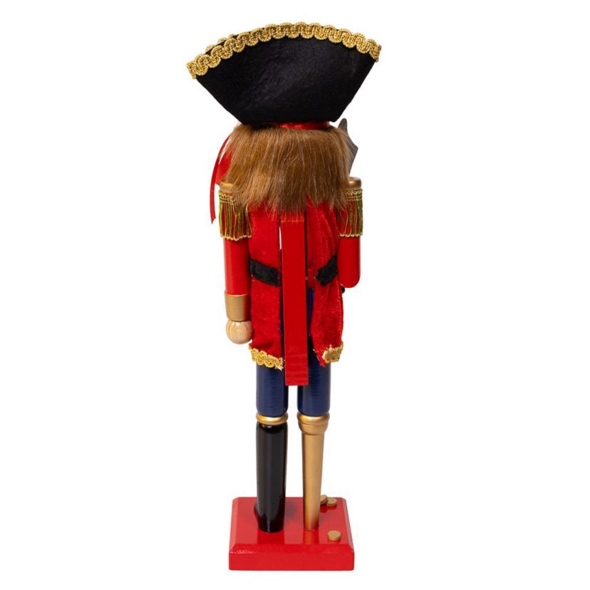 15-Inch Pirate Nutcracker with peg leg