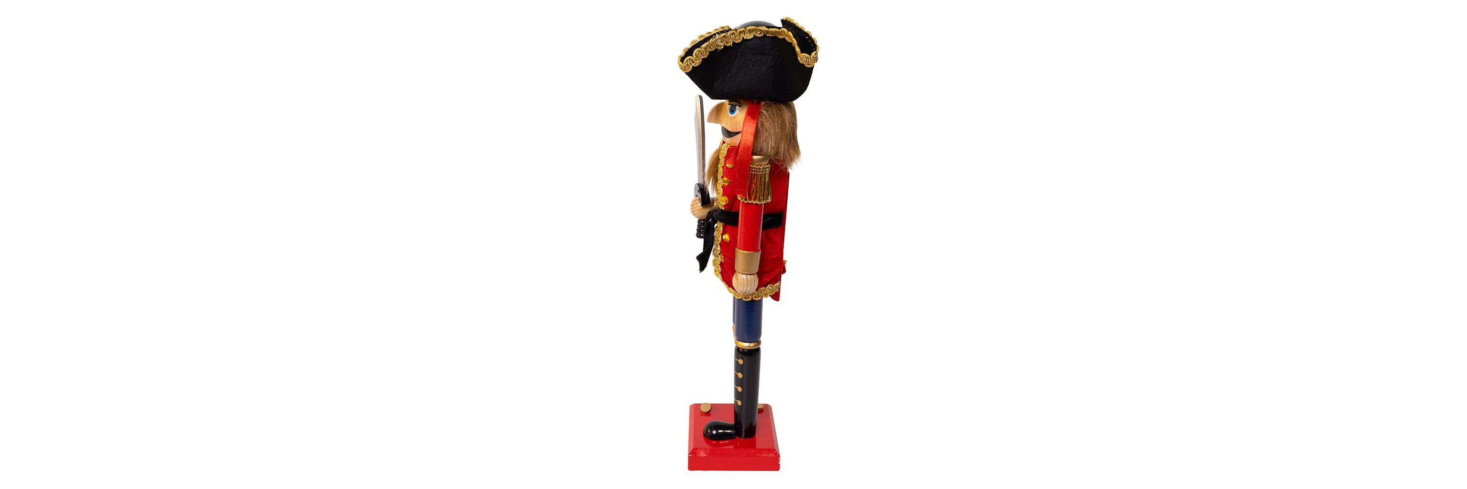 15-Inch Pirate Nutcracker with peg leg