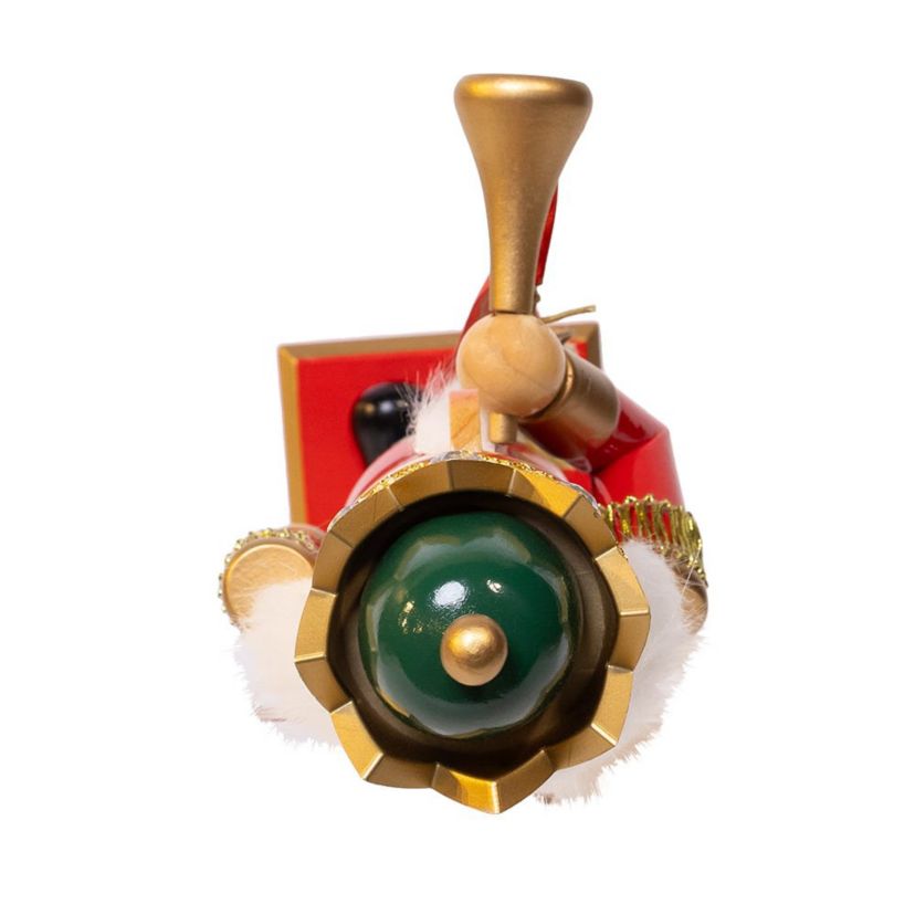 charming 15-Inch Red and Green With Horn Nutcracker