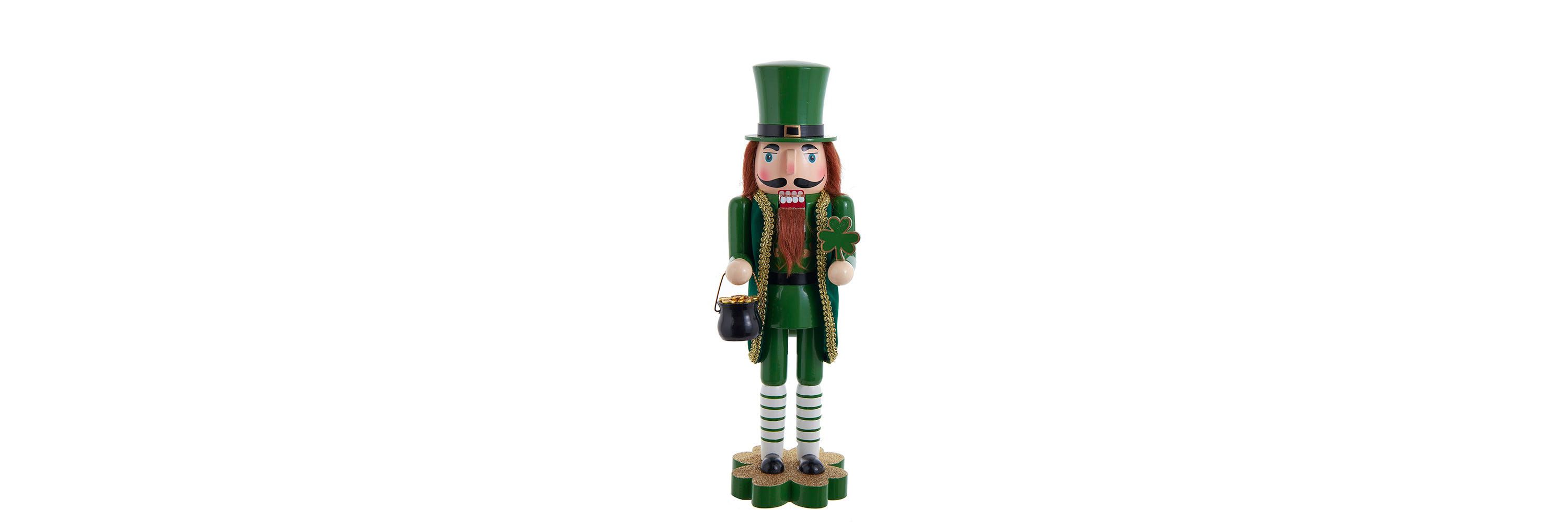 14-Inch Leprechaun Soldier Nutcracker
